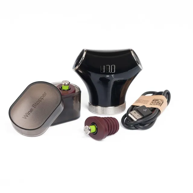 climadiff-evac02-pompe-vin-vide-d-air-usb-2-bouchons image 1