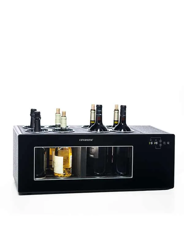 cavanova-ow8cd-refroidisseur-vin-8-bouteilles-double-zone image 1