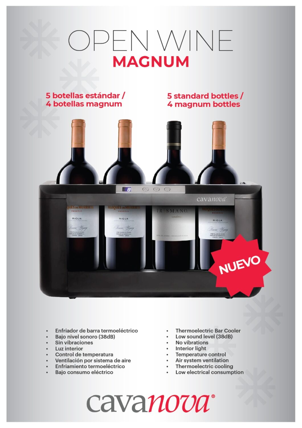 cavanova-ow004m-refroidisseur-vin-4-magnum-5-bouteilles image 7