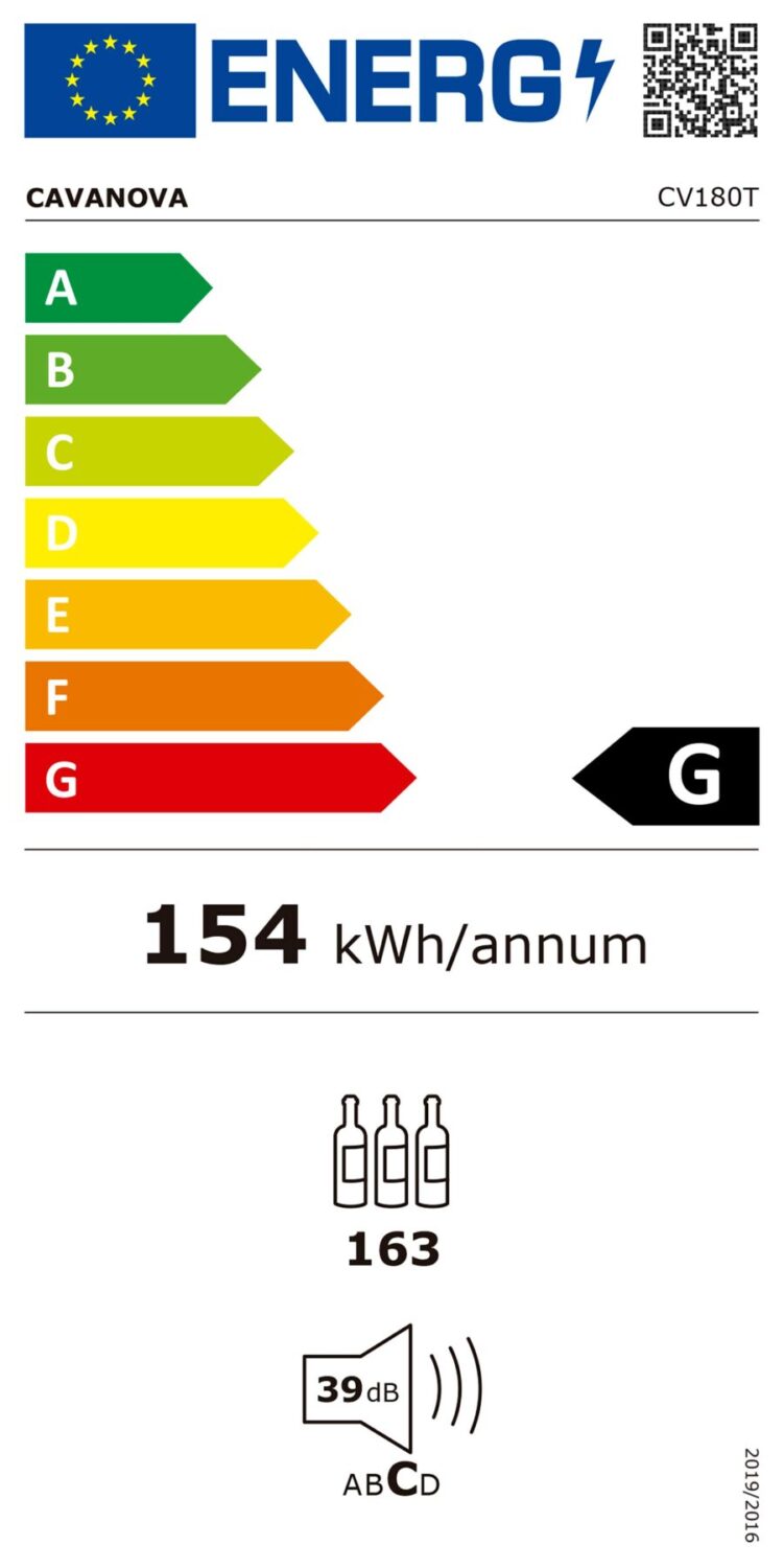 cavanova-cv180ti-cave-vin-163-bouteilles-inverter image 4