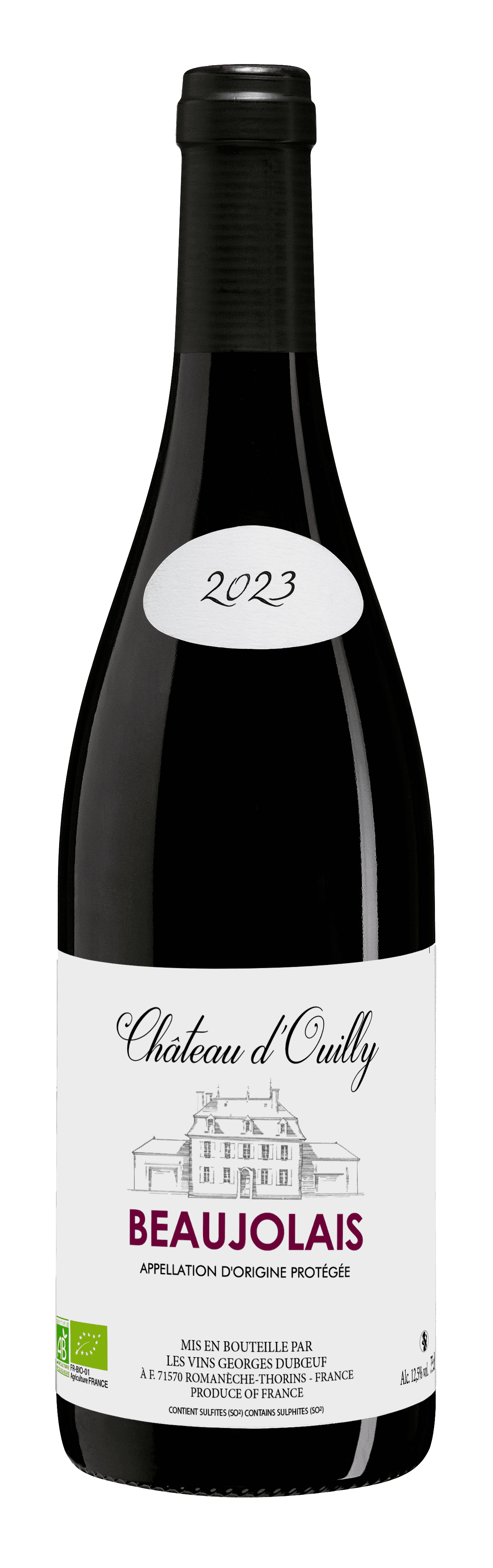 georges-duboeuf-beaujolais-bio-2023-ch-teau-d-ouilly-vin-rouge-75-cl image 1