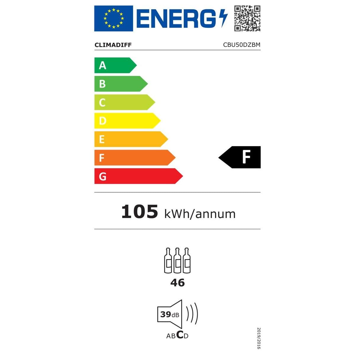 climadiff-cbu50dzbm-cave-vin-46-bouteilles-double-zone image 4