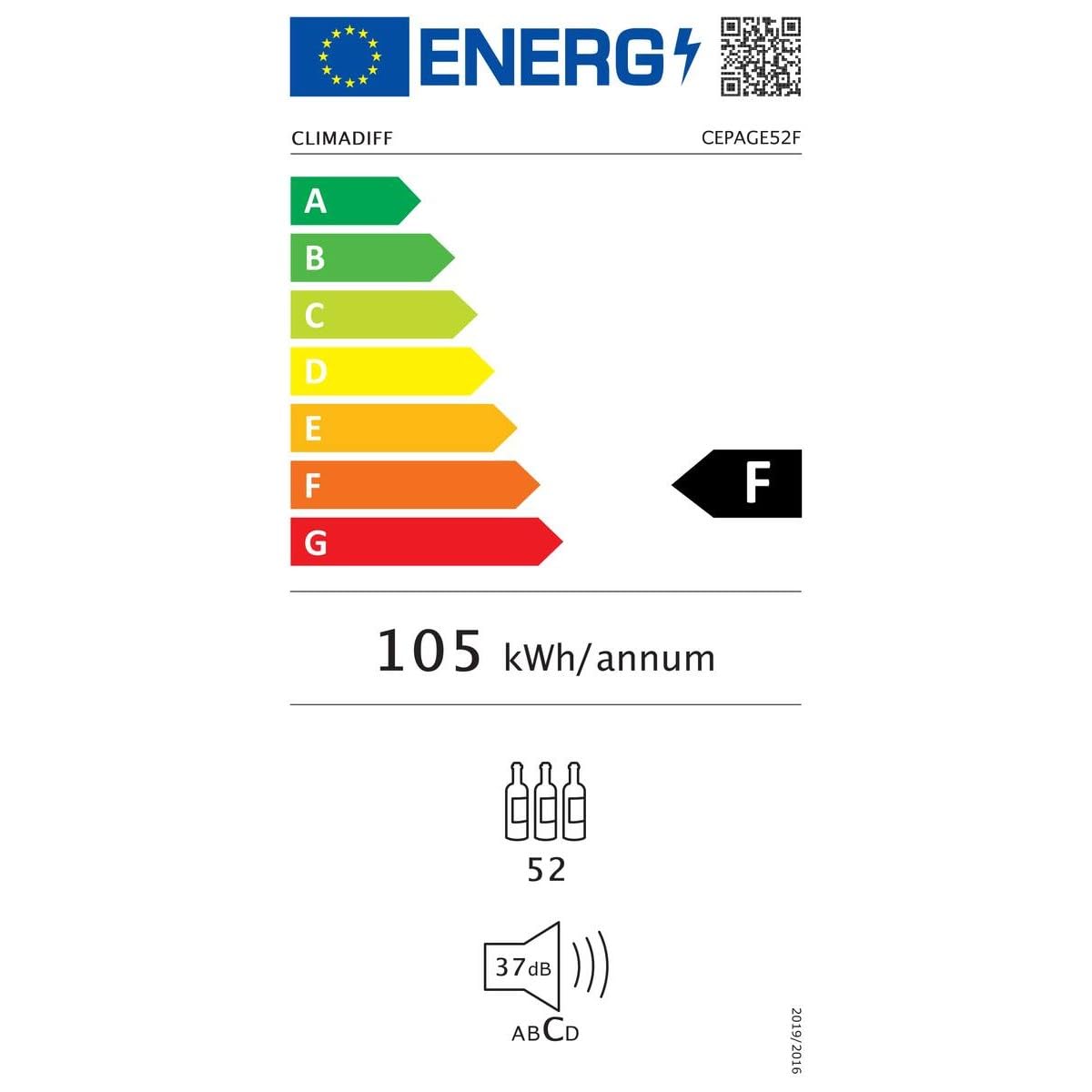 climadiff-cepage52f-cave-vin-52-bouteilles-simple-zone image 8