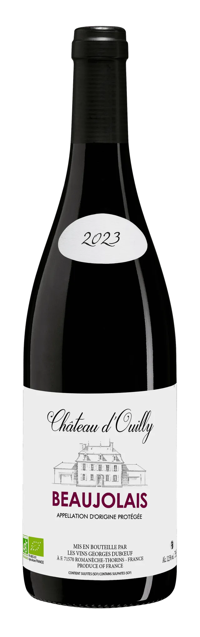georges-duboeuf-beaujolais-bio-2023-ch-teau-d-ouilly-vin-rouge-75-cl image 1