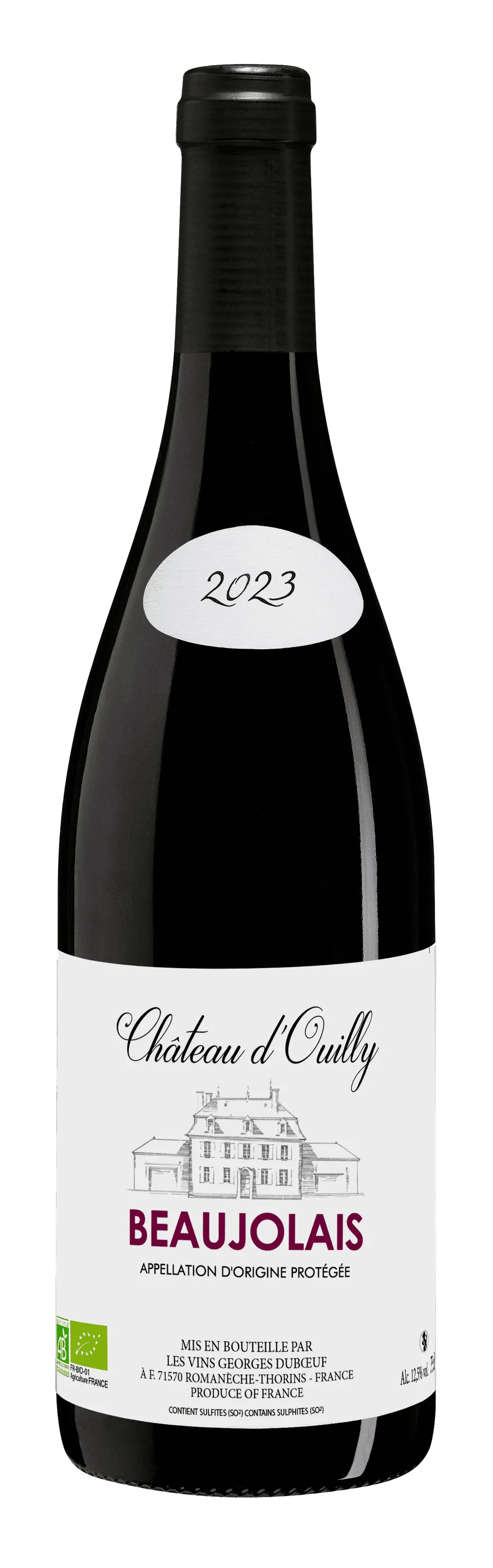 georges-duboeuf-beaujolais-bio-2023-ch-teau-d-ouilly-vin-rouge-75-cl image 1